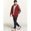 imageCQR Mens Winter Fleece Pullover Hoodies Thermal Long Sleeve Hooded Sweatshirt CottonBlend OutdoorTactical ShirtsFleece Fullzip Hoodie Red