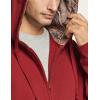 imageCQR Mens Winter Fleece Pullover Hoodies Thermal Long Sleeve Hooded Sweatshirt CottonBlend OutdoorTactical ShirtsFleece Fullzip Hoodie Red