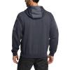 imageCQR Mens Winter Fleece Pullover Hoodies Thermal Long Sleeve Hooded Sweatshirt CottonBlend OutdoorTactical ShirtsFleece Ripstop Pannel Fullzip Charcoal