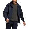 imageCQR Mens Winter Fleece Pullover Hoodies Thermal Long Sleeve Hooded Sweatshirt CottonBlend OutdoorTactical ShirtsFleece Ripstop Pannel Fullzip Navy