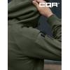 imageCQR Mens Winter Fleece Pullover Hoodies Thermal Long Sleeve Hooded Sweatshirt CottonBlend OutdoorTactical ShirtsFleece Ripstop Pannel Fullzip Olive
