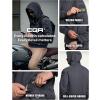 imageCQR Mens Winter Fleece Pullover Hoodies Thermal Long Sleeve Hooded Sweatshirt CottonBlend OutdoorTactical ShirtsFleece Tactical Fullzip Charcoal