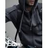 imageCQR Mens Winter Fleece Pullover Hoodies Thermal Long Sleeve Hooded Sweatshirt CottonBlend OutdoorTactical ShirtsFleece Tactical Fullzip Charcoal
