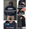 imageCQR Mens Winter Fleece Pullover Hoodies Thermal Long Sleeve Hooded Sweatshirt CottonBlend OutdoorTactical ShirtsFleece Tactical Fullzip Navy