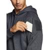 imageCQR Mens Winter Fleece Pullover Hoodies Thermal Long Sleeve Hooded Sweatshirt CottonBlend OutdoorTactical ShirtsFleece Tactical Hoodie Charcoal Heather