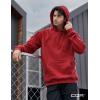 imageCQR Mens Winter Fleece Pullover Hoodies Thermal Long Sleeve Hooded Sweatshirt CottonBlend OutdoorTactical ShirtsFleece Tactical Hoodie Red