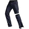 imageCQR Mens Convertible Cargo Tactical Pants Water Resistant Outdoor Hiking Pants Zip Off Lightweight Stretch Work PantsConvertible Cargo WBelt Navy