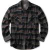 imageCQR Mens Flannel Button Down Shirts Soft Cotton Plaid Long Sleeve Tactical Work Shirt Warm Outdoor Essential with PocketStealth Coal Miner