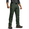 imageCQR Mens Flex Stretch Tactical Pants Water Resistant Ripstop Cargo Pants Lightweight EDC Outdoor Work Hiking PantsIntense Green Kelp