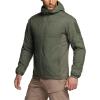 imageCQR Mens Lightweight Insulated Jacket Windproof Packable Water Resistant Warm Active Coat for Hiking Work Outdoor TacticalLightweight Olive
