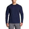 imageCQR Mens UPF50 Sun Protection Shirts Quick Dry Long Sleeve Rash Guard Athletic Running Workout Fishing Cooling ShirtsBasic Operator Navy