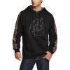 Fleece Camo Hoodie Black