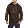 Fleece Camo Hoodie Brown