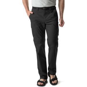 imageCQR Mens Convertible Cargo Tactical Pants Water Resistant Outdoor Hiking Pants Zip Off Lightweight Stretch Work PantsLightweight Zipoff Black