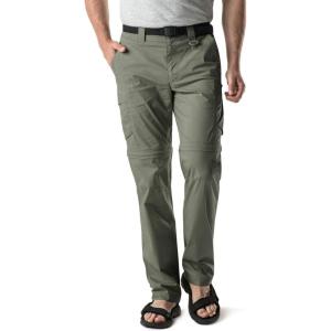 imageCQR Mens Convertible Cargo Tactical Pants Water Resistant Outdoor Hiking Pants Zip Off Lightweight Stretch Work PantsLightweight Zipoff Olive