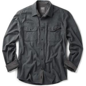 imageCQR Mens Flannel Button Down Shirts Soft Cotton Plaid Long Sleeve Tactical Work Shirt Warm Outdoor Essential with PocketStealth Grey
