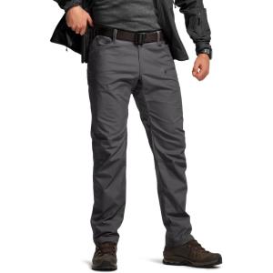imageCQR Mens Flex Stretch Tactical Pants Water Resistant Ripstop Cargo Pants Lightweight EDC Outdoor Work Hiking PantsSneak Charcoal
