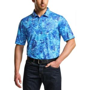 imageCQR Mens Polo Shirts Tactical Short Sleeve Golf Performance Shirts Lightweight Dry Fit UPF 50 PiqueFrost Essential Reef