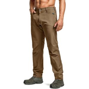 imageCQR Mens Quick Dry Tactical Pants Water Resistant Outdoor Pants Lightweight Stretch Cargo Work Hiking PantsRocky Z Hazelnut