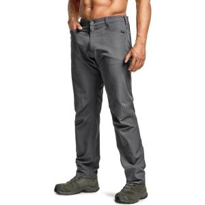 imageCQR Mens Quick Dry Tactical Pants Water Resistant Outdoor Pants Lightweight Stretch Cargo Work Hiking PantsRocky Z Jet Grey