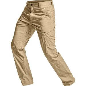 imageCQR Mens Quick Dry Tactical Pants Water Resistant Outdoor Pants Lightweight Stretch Cargo Work Hiking PantsRunyon Cargo Pants Dune Khaki