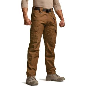 imageCQR Mens Tactical Pants Water Resistant Ripstop Cargo Pants Lightweight EDC Work Hiking Pants Outdoor Apparel