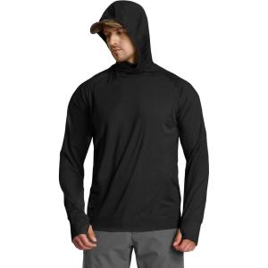 imageCQR Mens UPF50 Sun Protection Shirts Quick Dry Long Sleeve Rash Guard Athletic Running Workout Fishing Cooling ShirtsProtector Hoodie Black