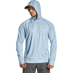imageCQR Mens UPF50 Sun Protection Shirts Quick Dry Long Sleeve Rash Guard Athletic Running Workout Fishing Cooling ShirtsProtector Hoodie Ocean