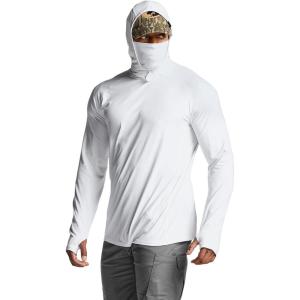 imageCQR Mens UPF50 Sun Protection Shirts Quick Dry Long Sleeve Rash Guard Athletic Running Workout Fishing Cooling ShirtsResponse Hoodie White