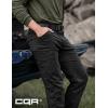 imageCQR Mens Active Flex Tactical Pants Water Resistant Lightweight Stretch Cargo Work Hiking PantsSierra Black