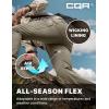 imageCQR Mens Active Flex Tactical Pants Water Resistant Lightweight Stretch Cargo Work Hiking PantsSierra Sandstorm