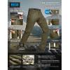 imageCQR Mens Active Flex Tactical Pants Water Resistant Lightweight Stretch Cargo Work Hiking PantsSierra Soil Green