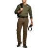 imageCQR Mens Active Flex Tactical Pants Water Resistant Lightweight Stretch Cargo Work Hiking PantsSierra Walnut