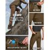 imageCQR Mens Active Flex Tactical Pants Water Resistant Lightweight Stretch Cargo Work Hiking PantsSierra Walnut