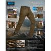 imageCQR Mens Active Flex Tactical Pants Water Resistant Lightweight Stretch Cargo Work Hiking PantsSierra Walnut