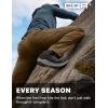 imageCQR Mens Active Flex Tactical Pants Water Resistant Lightweight Stretch Cargo Work Hiking PantsSierra Walnut