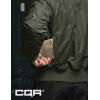 imageCQR Mens Casual Bomber Jacket Outdoor FallWinter ZipUp Windbreaker Water Resistant Padded MA1 Flight Jacket with PocketNavigator Army Green