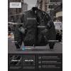 imageCQR Mens Casual Bomber Jacket Outdoor FallWinter ZipUp Windbreaker Water Resistant Padded MA1 Flight Jacket with PocketWatcher Black