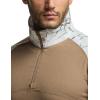 imageCQR Mens Combat Shirt Tactical 14 Zip Long Sleeve Military BDU Shirts Camo EDC Top with PocketsMilitary Print Shirts Winter Hunting Camo