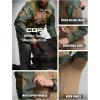 imageCQR Mens Combat Shirt Tactical 14 Zip Long Sleeve Military BDU Shirts Camo EDC Top with PocketsMilitary Shirts Olive Green