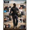 imageCQR Mens Combat Shirt Tactical 14 Zip Long Sleeve Military BDU Shirts Camo EDC Top with PocketsRaider Charcoal