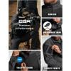 imageCQR Mens Combat Shirt Tactical 14 Zip Long Sleeve Military BDU Shirts Camo EDC Top with PocketsRaider Charcoal