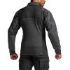imageCQR Mens Combat Shirt Tactical 14 Zip Long Sleeve Military BDU Shirts Camo EDC Top with PocketsRaider Charcoal