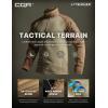 imageCQR Mens Combat Shirt Tactical 14 Zip Long Sleeve Military BDU Shirts Camo EDC Top with PocketsRaider Cougar