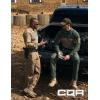 imageCQR Mens Combat Shirt Tactical 14 Zip Long Sleeve Military BDU Shirts Camo EDC Top with PocketsRaider Cougar