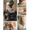 imageCQR Mens Combat Shirt Tactical 14 Zip Long Sleeve Military BDU Shirts Camo EDC Top with PocketsRaider Dune Camo