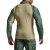 imageCQR Mens Combat Shirt Tactical 14 Zip Long Sleeve Military BDU Shirts Camo EDC Top with PocketsRaider Green Kelp
