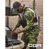 imageCQR Mens Combat Shirt Tactical 14 Zip Long Sleeve Military BDU Shirts Camo EDC Top with PocketsRaider Monsoon Camo