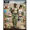 imageCQR Mens Combat Shirt Tactical 14 Zip Long Sleeve Military BDU Shirts Camo EDC Top with PocketsRaider Monsoon Camo