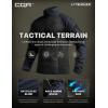 imageCQR Mens Combat Shirt Tactical 14 Zip Long Sleeve Military BDU Shirts Camo EDC Top with PocketsRaider Operator Navy